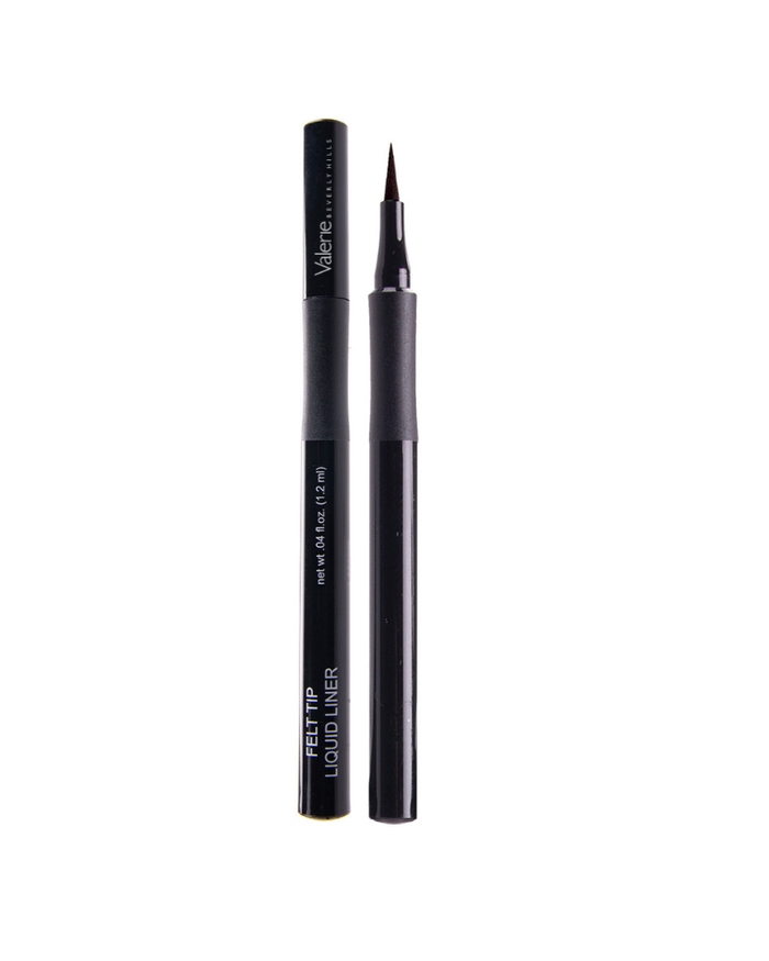 Black eyeliner pen with visible brand name on a white background